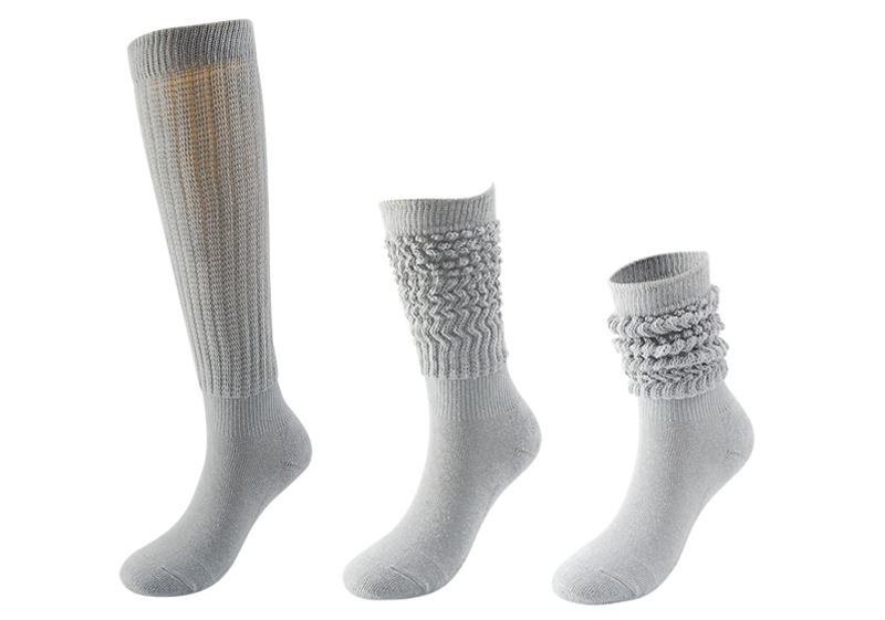 Frau Japanischer Stil Einfarbig Polyester Baumwolle Crew Socken Ein Paar display picture 8