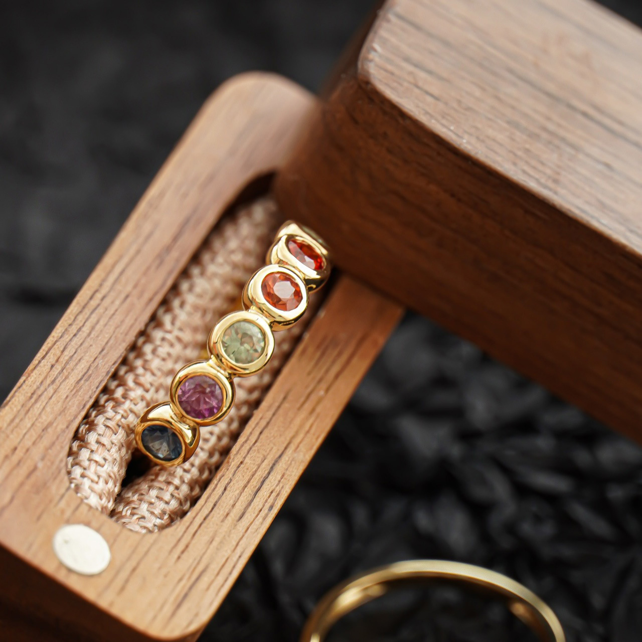 Fashion Round Sterling Silver Plating Zircon Rings