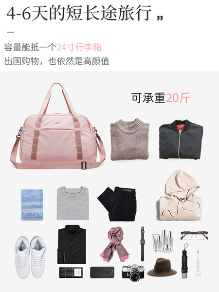 Shoulder bag for swimming wet and dry separation