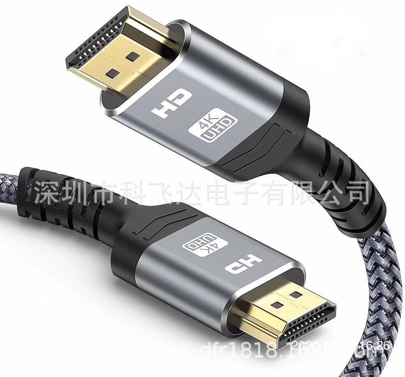 HDMI 2.0 braided wire-support (4K 60Hz compatible Ethernet monitor PS 4/3 HDTV