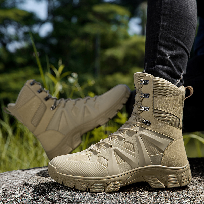 Martin botas grandes zapatos de caminata del desierto para hombres botas militares anti-colisión anti-patada botas tácticas al por mayor transfronterizas