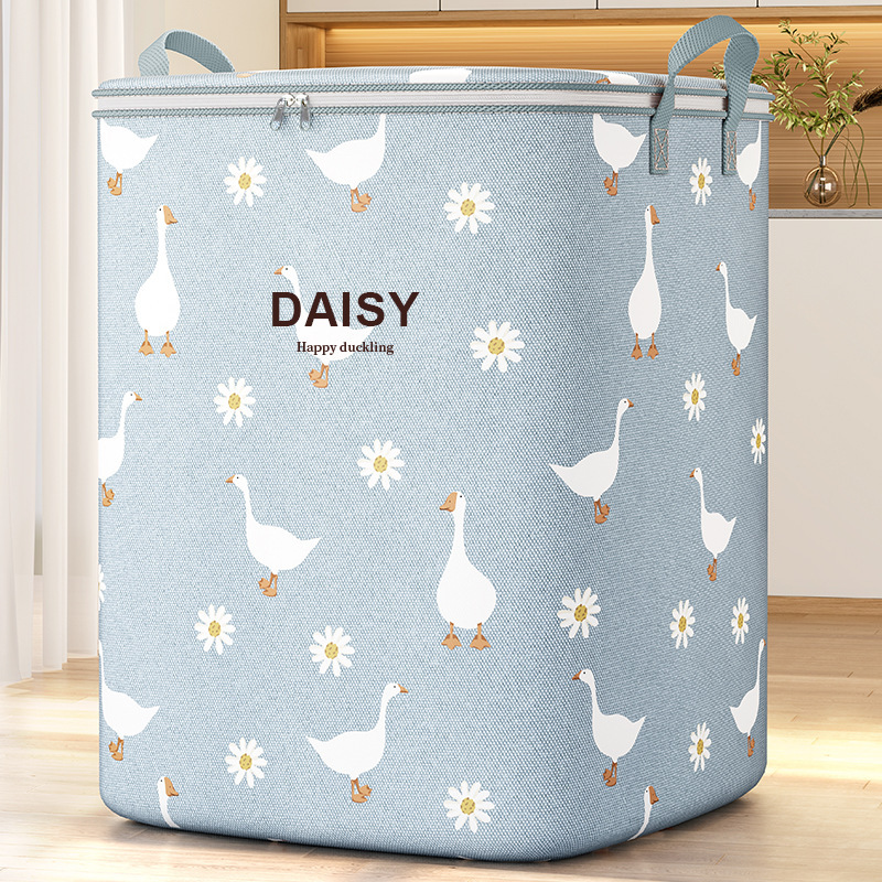 Ropa edredón bolsa de almacenamiento hogar de gran capacidad edredón caja de almacenamiento armario ropa no tejida bolsa de equipaje en movimiento