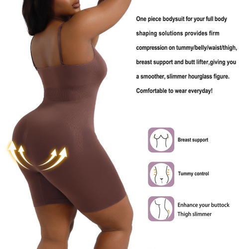 European and American large size postpartum butt lift seamless shapewear women's corset full body sling belly slimming one-piece underwear