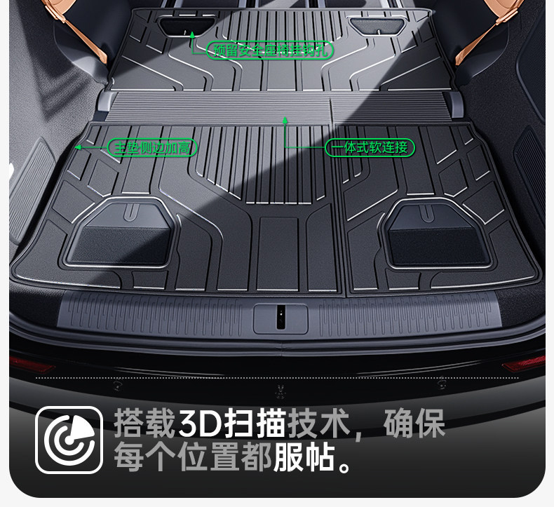 Suitable for Leapmotor D99 Trunk Mat Tpe26 New Model Trunk Flip Mat Car Interior Floor Mat Modification Accessories