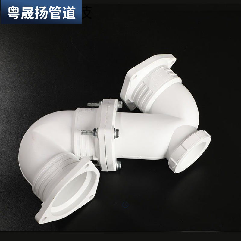 FRPP三层排水管白色超静音管阻燃耐高温玻纤增强聚丙烯法兰承插