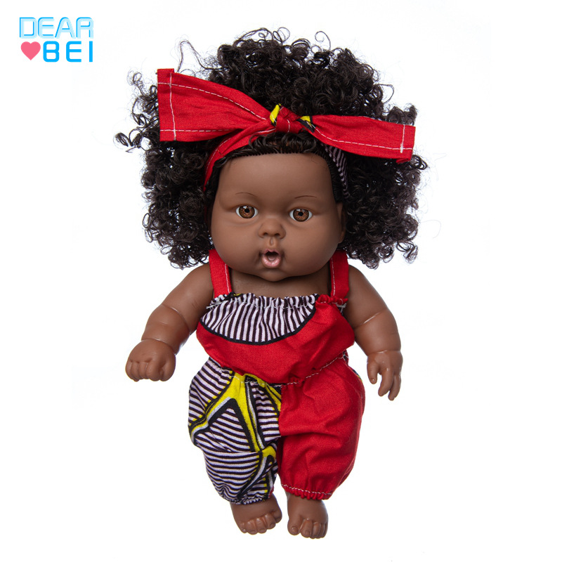 8-pulgadas muñeca chica americana de goma suave muñeca renacida muñeca de simulación bebé vinilo muñeca de juguete