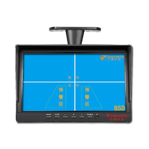 BSD blind spot warning four-way integrated monitoring high-definition recorder 360-degree panoramic front, rear, left, and right reversing camera