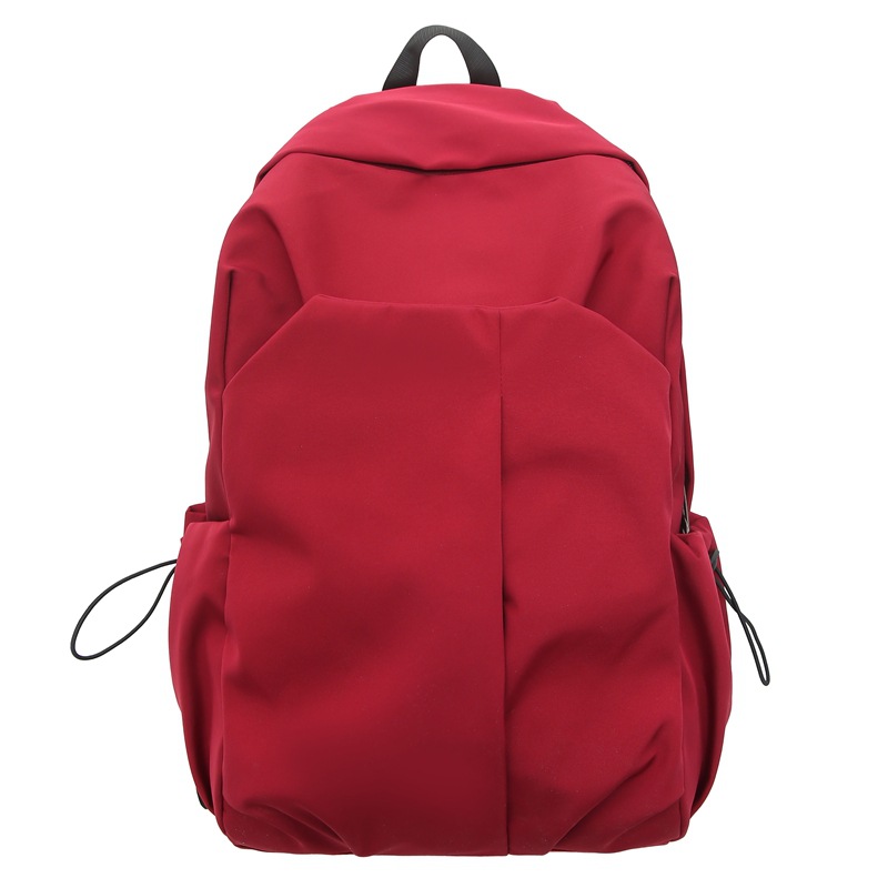 Nueva mochila de alta capacidad de la moda fresca de color sólido bolsas de viaje de estudiantes de secundaria secundaria ocio simple mochila de computadora