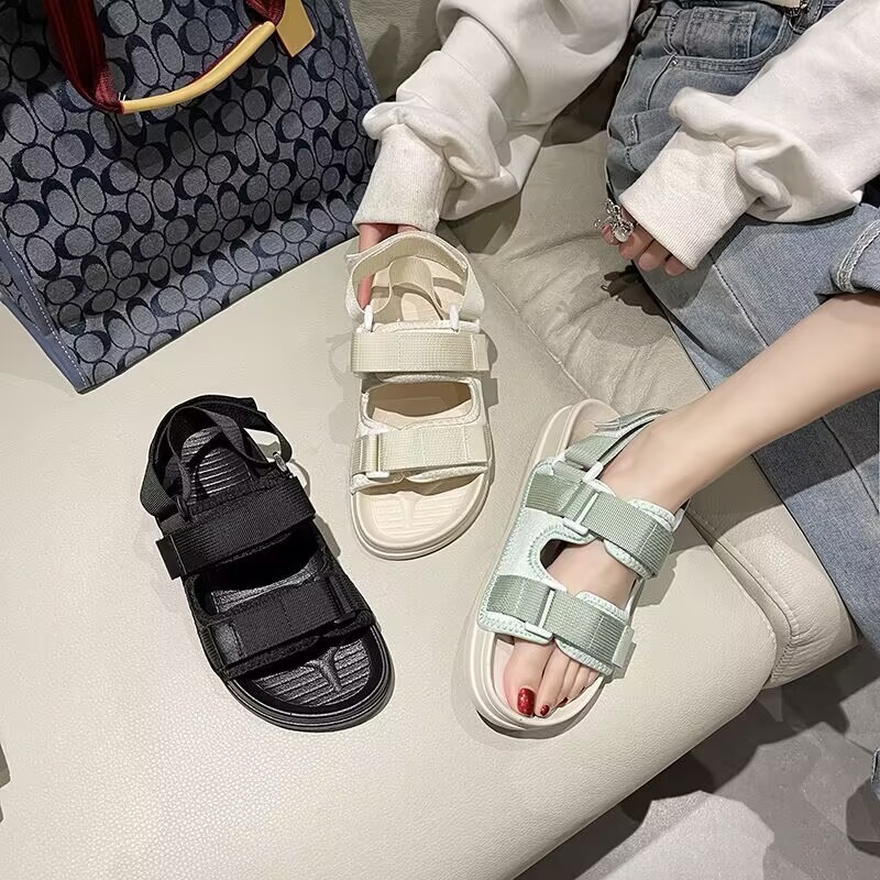 新款跨境一字情侶時尚休閒沙灘男士拖鞋男式涼鞋潮款涼拖鞋外穿