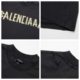 High version Paris B's yellow tape bandage printing family's short-sleeved T-shirt men's and women's same loose OS short-sleeved T-shirt