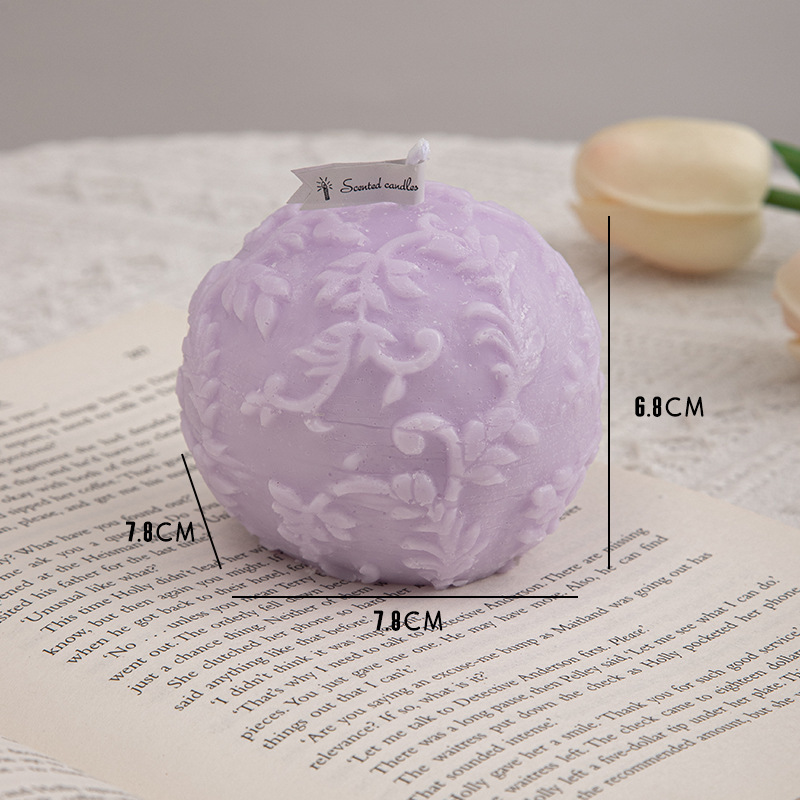 Conjunto de velas aromáticas decorativas com flores_voghion.com