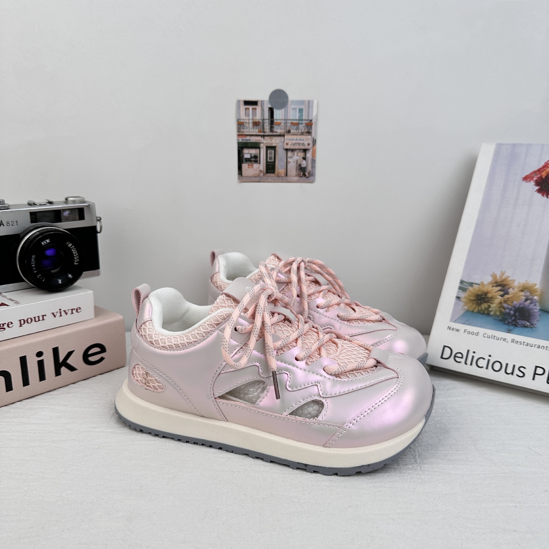 Zapatos de malla de onda transpirables zapatos de skate de malla de mujer 2025 nuevos zapatos de verano de mujer zapatos casuales Agam