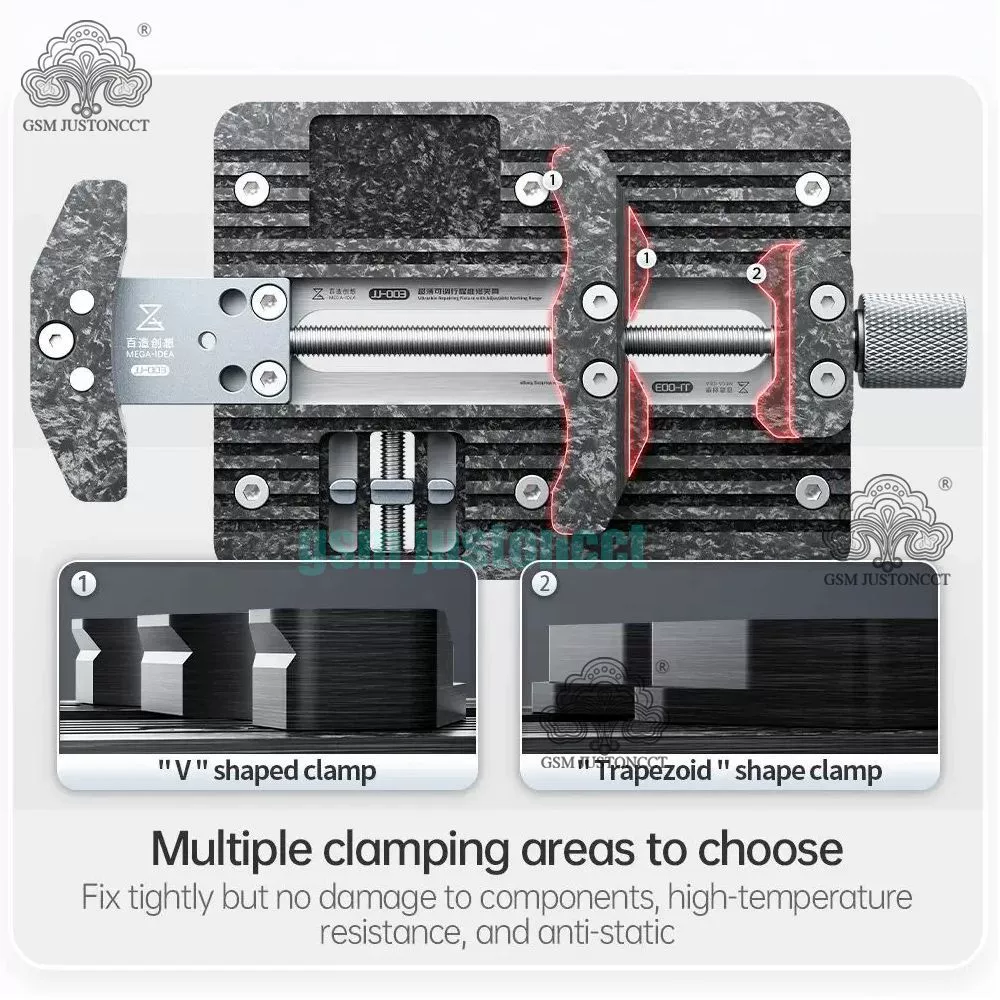 Baizhu JJ-003 ультратонкий Регулируемый дорожный ремонтный чип материнской платы мобильного телефона, регулируемый удлиненный зажим, дистанционное крепление
