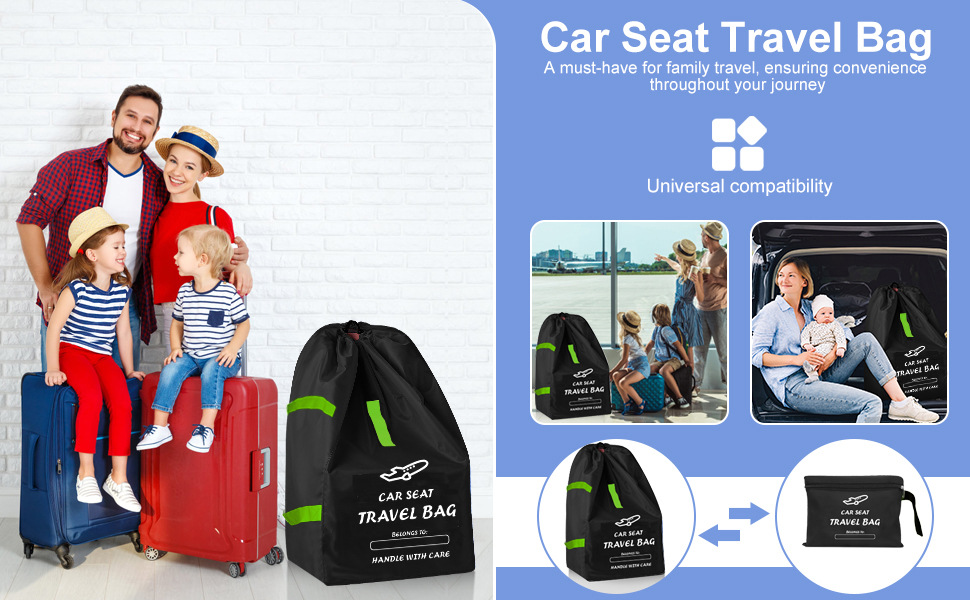 Kindersitz-Reisetasche Flugzeugtasche Kinderwagentasche Aufbewahrungstasche Korb Staubbeutel