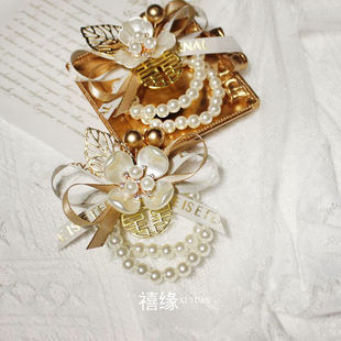 Цветок на запястье, высококлассное платье подружки невесты, свежий браслет, для подружки невесты