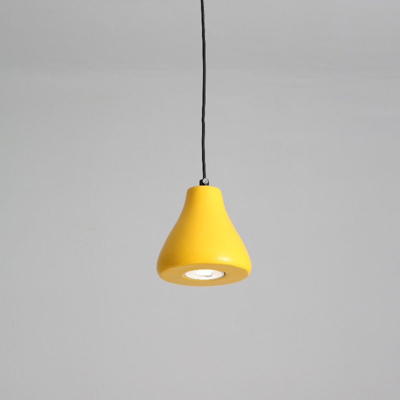 現代簡約奶油風木瓜樹脂小吊燈餐廳吧檯火鍋店咖啡廳奶茶店裝飾燈