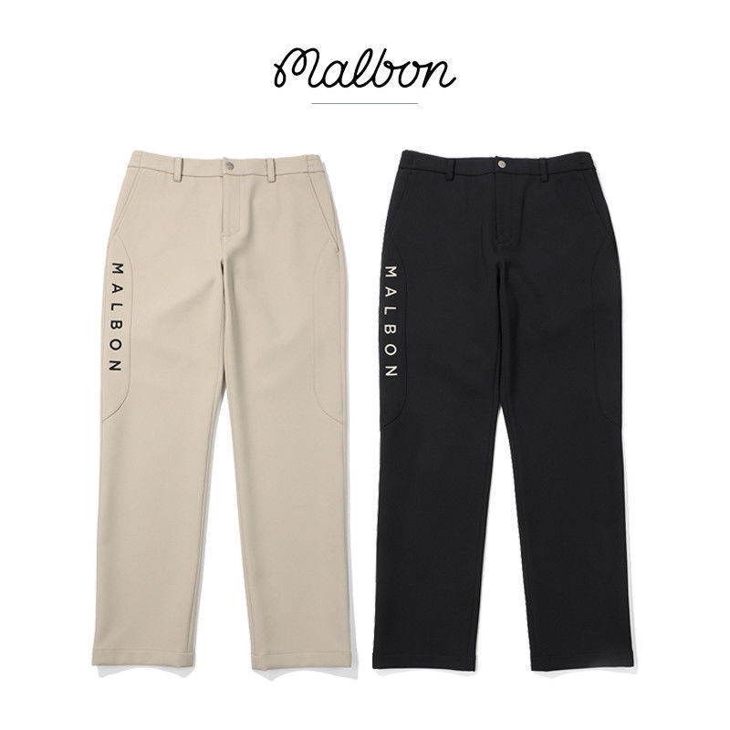 South Korea's 2024 Winter New Golf Men's Outdoor Sports and Leisure Windproof Pants Thickeneded Warm Straight Pants