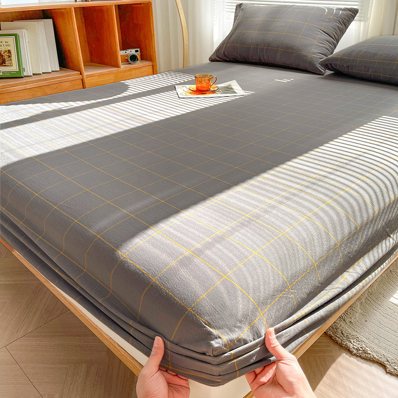 2024 nueva clase A de algodón teñido en hilo de algodón lavado funda de almohada para estudiantes