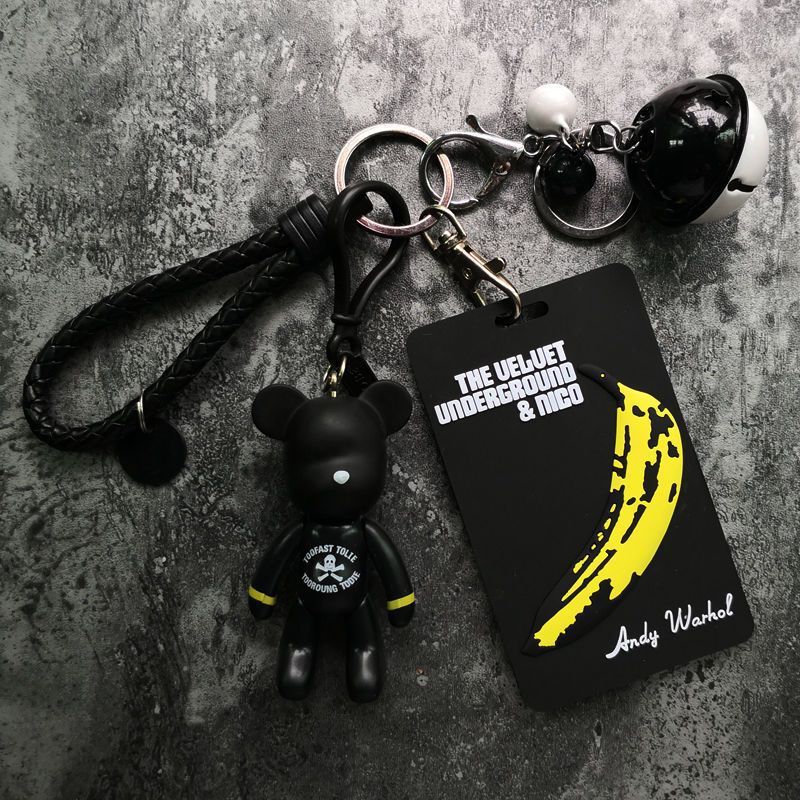 Fashionable Brand Bus Card Holder Keychain Korean Student Couple Meal Card Access Control Subway Traffic Card Soft Silicone Protective Cover