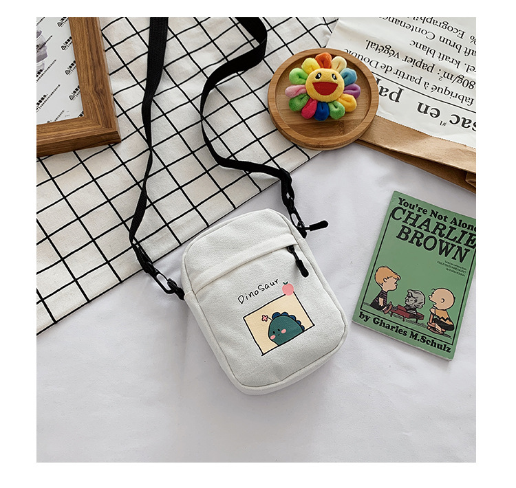 Summer small crossbody bag for girls, new small square crossbody bag for women, Japanese style small crossbody bag, casual retro style crossbody bag undefined