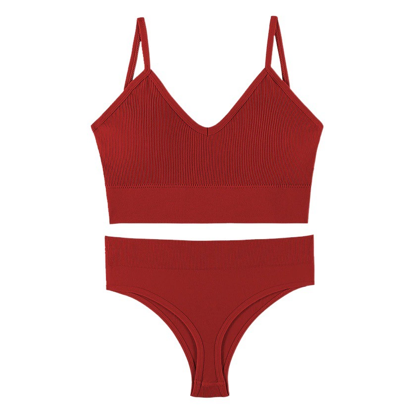 Нижнее белье, женское тонкое нижнее белье с маленькой грудью, без оправы, спортивный жилет больших размеров, французский треугольный бюстгальтер с чашечками, костюм