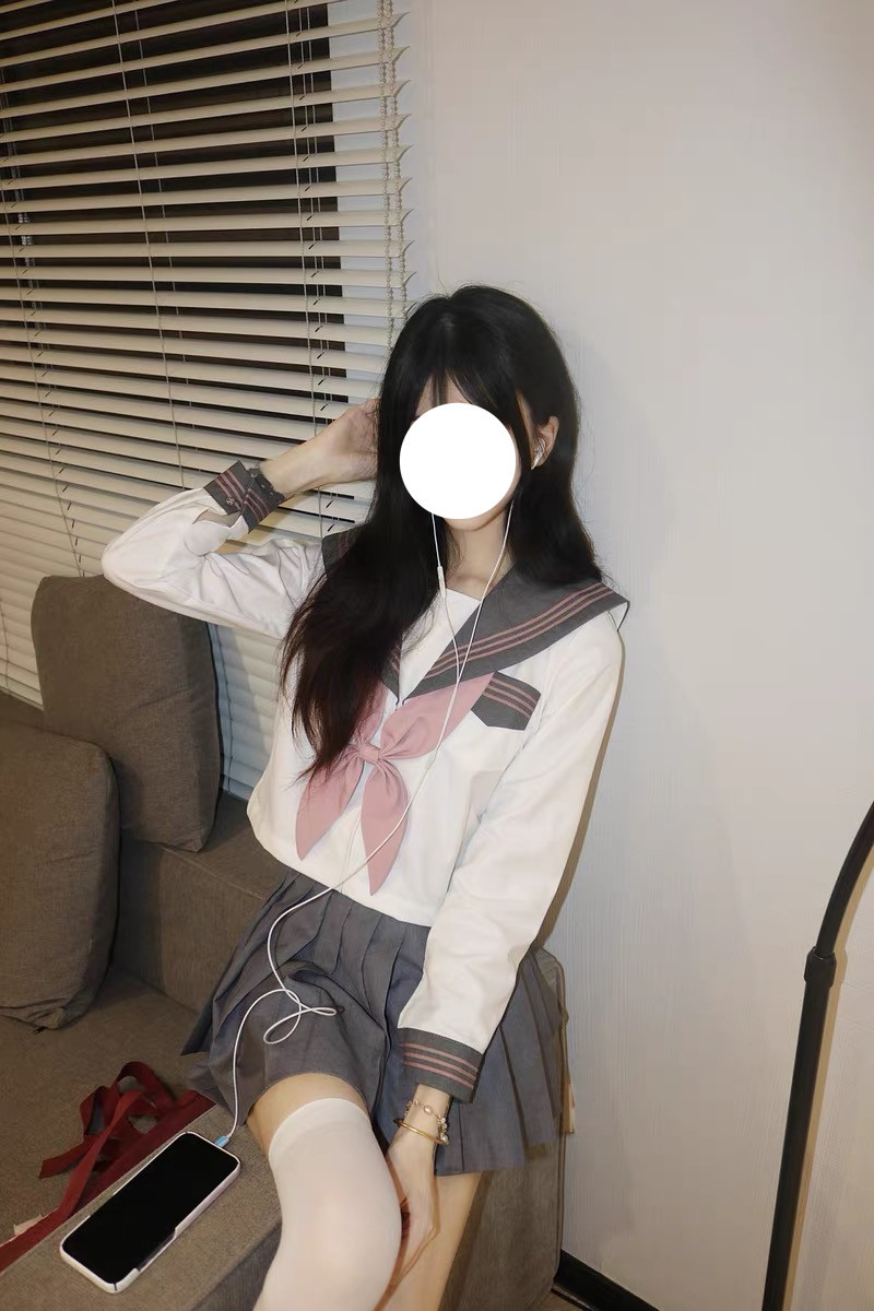 그레이 칼라 파우더 3 기본 JK 유니폼 학생 유니폼 클래스 소프트 언니 세트 일본 대학 스타일 성능 세트