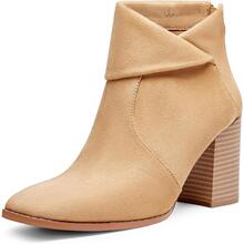 Y 74764 Retro Brown Heeled Ankle Boots ���Ŷ�ѥ ŷ������羳