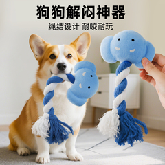 狗狗玩具磨牙耐咬绳结柯基小中大型犬泰迪幼犬狗宠物用解闷发声