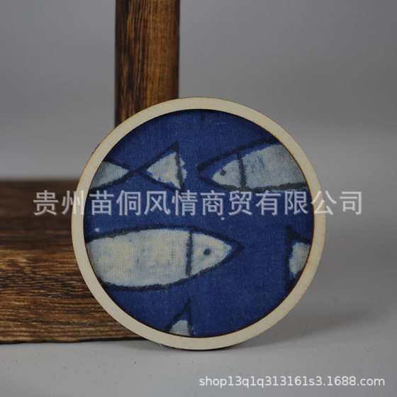 Wholesale Guizhou Qianhu Miao Village Wenchuang Batik Blue Dye Refrigerator Stickers Tie-Dye Qingyun Market Zhaoxing Dong Village Same