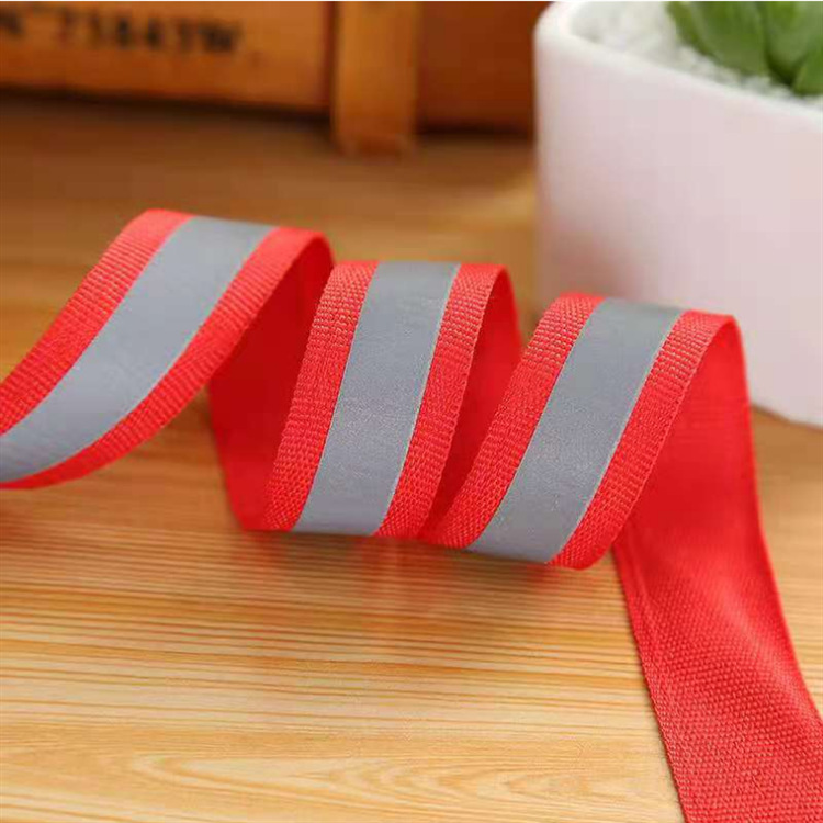 荧绿反光条带 反光织带 反光牛津布 服装反光警示宠物牵引带