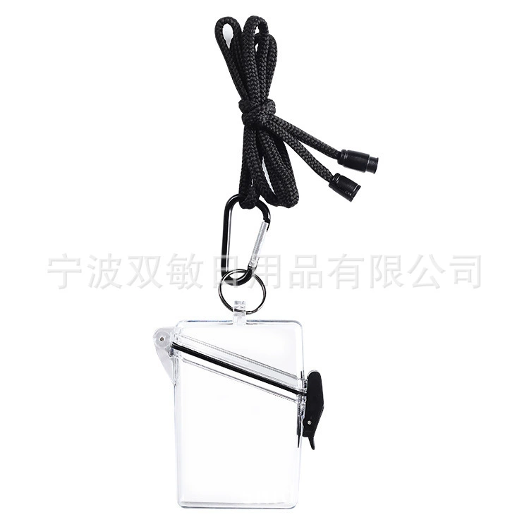 Прозрачный портсигар в стиле ins, водостойкий индивидуальный подвесной герметичный портсигар, Чехол для карт, прозрачный портсигар с цепочкой, твердая оболочка