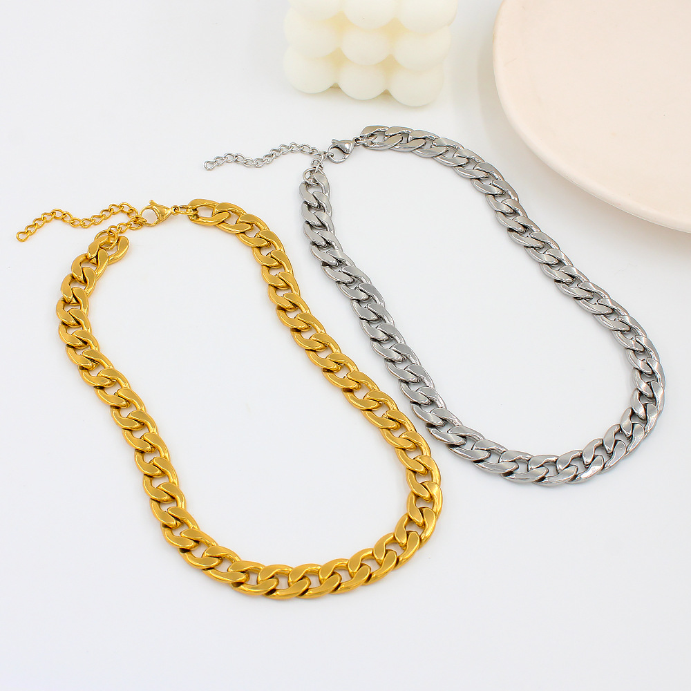 Simple Style Geometric Stainless Steel Plating Necklace 1 Piece