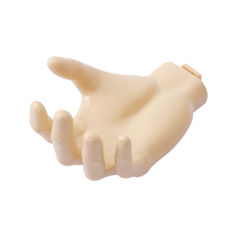 Nueva pared en forma de mano fuerte sin perforar sin costuras gancho de la pared del hogar clave de almacenamiento gancho rack de almacenamiento de baño