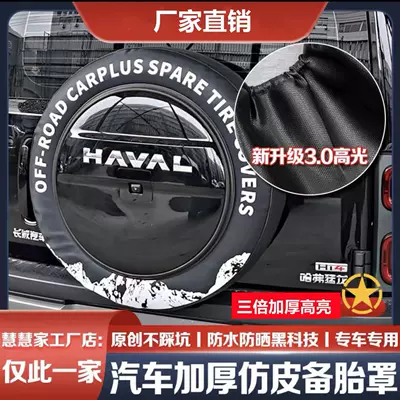 Spare wheel cover — Decoration and Modification Haval Raptor - original-longmen-new-energy-18inch-exclusive-carbon-fiber-high-gloss-black-30