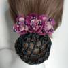 Summer elegant fashionable hair mesh, hair accessory, hairgrip, flowered, Japanese and Korean, 2023