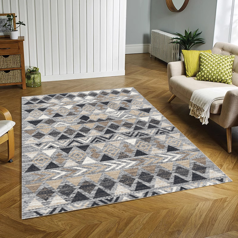 Alfombra de línea marroquí sala de estar mesa de café sofá alfombra de piso completo simple dormitorio ventana de la Bahía retro alfombra de noche