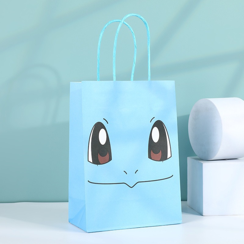 Bolsas de regalo de cumpleaños, bolsas de cartón cartón, bolsas de embalaje para llevar, bolsas de embalaje de regalo de fiesta para niños, bolsas de mano