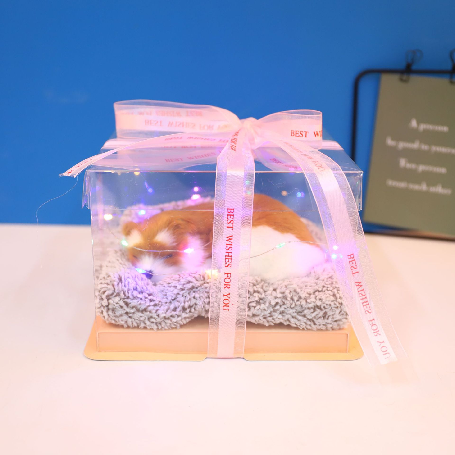 Bamboo charcoal mat sleeping dog (Husky) (yellow)