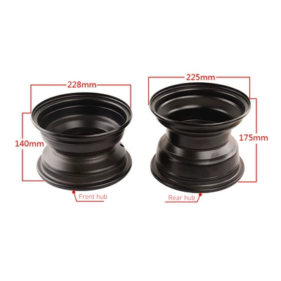 Hub Tire Rim 18X9.5-8 Four-Wheel - front-and-rear-hubs