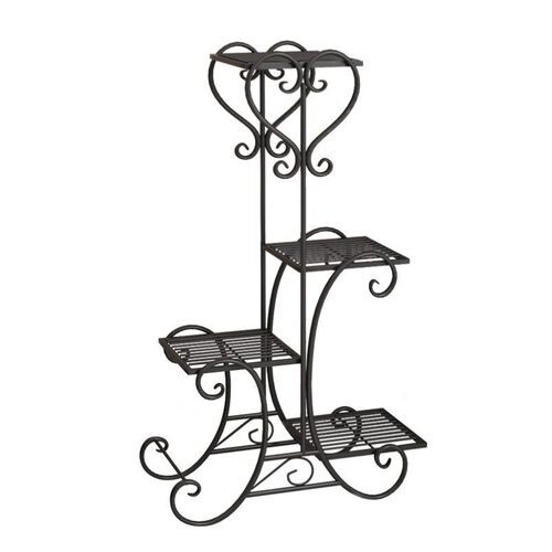 Cross-border assembly of multi-layer flower racks for living room floor-standing balcony decorative flower racks storage racks pothos wrought iron flower pot racks