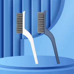 Plastic two-in-one crevice brush bathroom deep cleaning floor crevice brush window sill sewer hard bristle cleaning floor brush