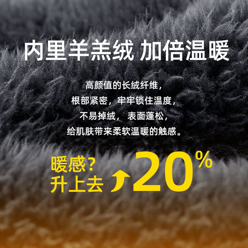 冬の首を囲んで保温する三点セットとベルベットの屋外で耳を厚くして帽子をかぶる手袋三点セット|undefined