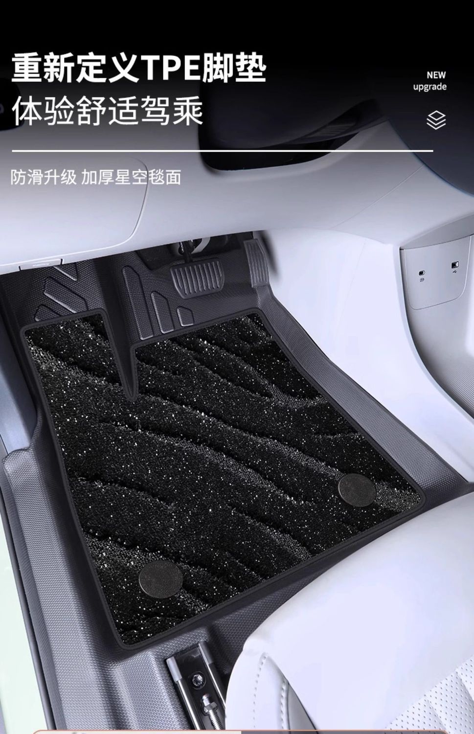 Suitable for Beijing BJ30 Foot Mat Surrounding 24 Hybrid Bag Threshold TPE Car Foot Mat Star Blanket Trunk Mat