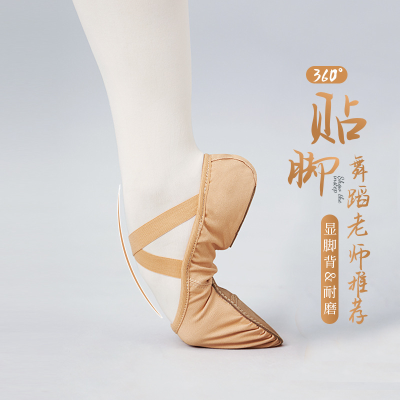 Dance Shoes for Women, Soft-Soled Four-Sided Elastic Cloth Body Training Shoes, Adult Ballet Shoes, Kidsren's Cat Claw Shoes, Dance Shoes