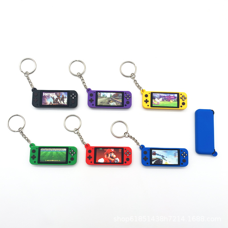 In stock Switch Nintendo game console handle model keychain FIFA fortress night creative simulation pendant