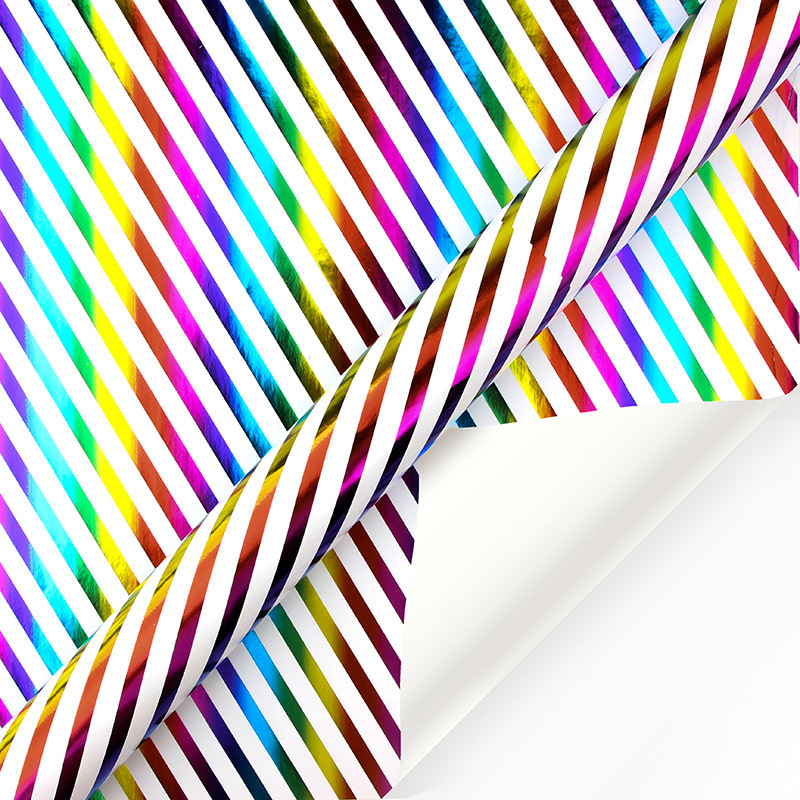 Transfronterizo Amazon para un paquete de regalos de cumpleaños de estampado de color colorido con líneas punteadas de papel de embalaje de regalo de amor