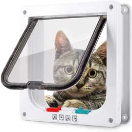 Cat Door Flap 宠物门猫门洞狗门双向自由出入门洞安装玻璃木门