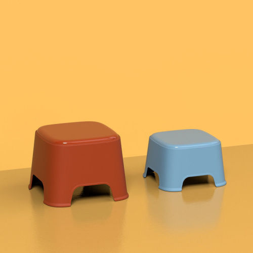 Creative Home User Children's Plastic Small Stool Kindergarten Small Chairs Baby Dining Chair Thick Portable Low stool