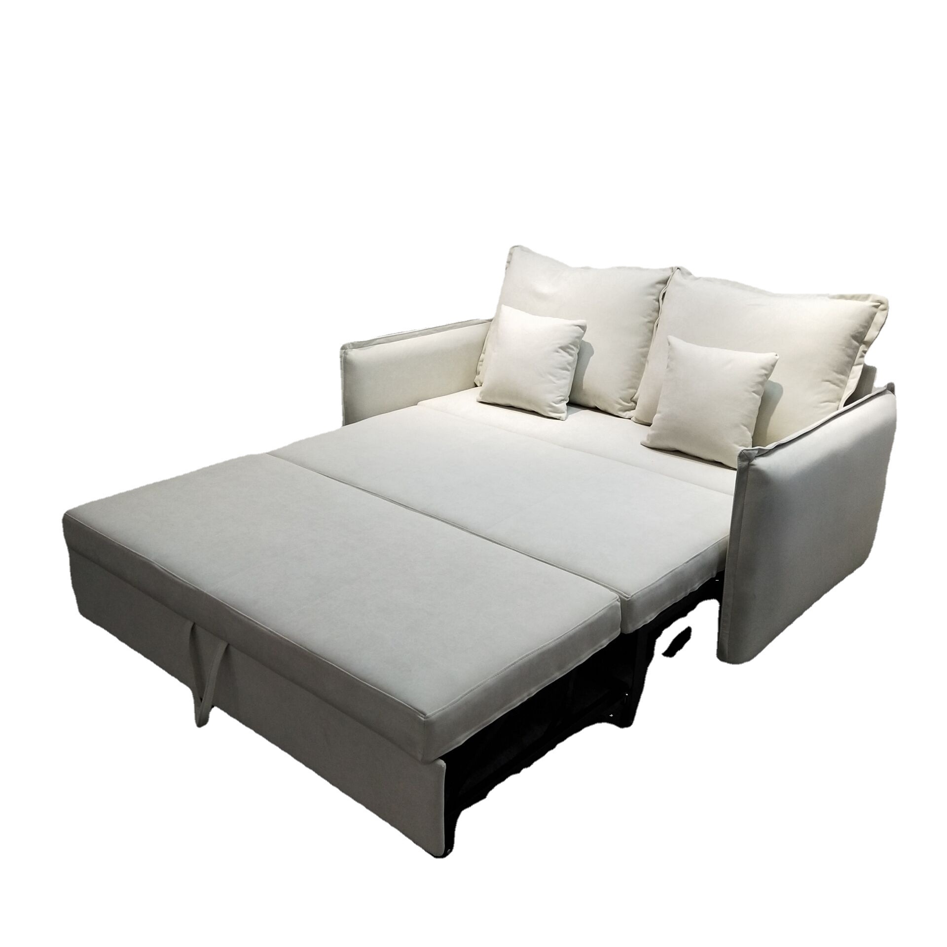 Tecnología multifuncional sin lavado de terciopelo sala de estar dormitorio pequeño apartamento sofá cama push-pull moderno simple peinado