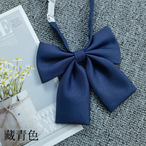 Japanese uniform jk bow tie flower solid color flat angle college style student professional Internet celebrity shirt collar accessories red and black